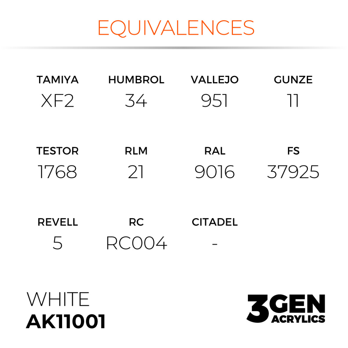 AK11001 White