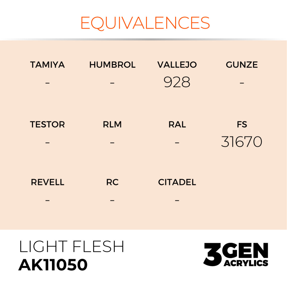 AK11050 LIGHT FLESH