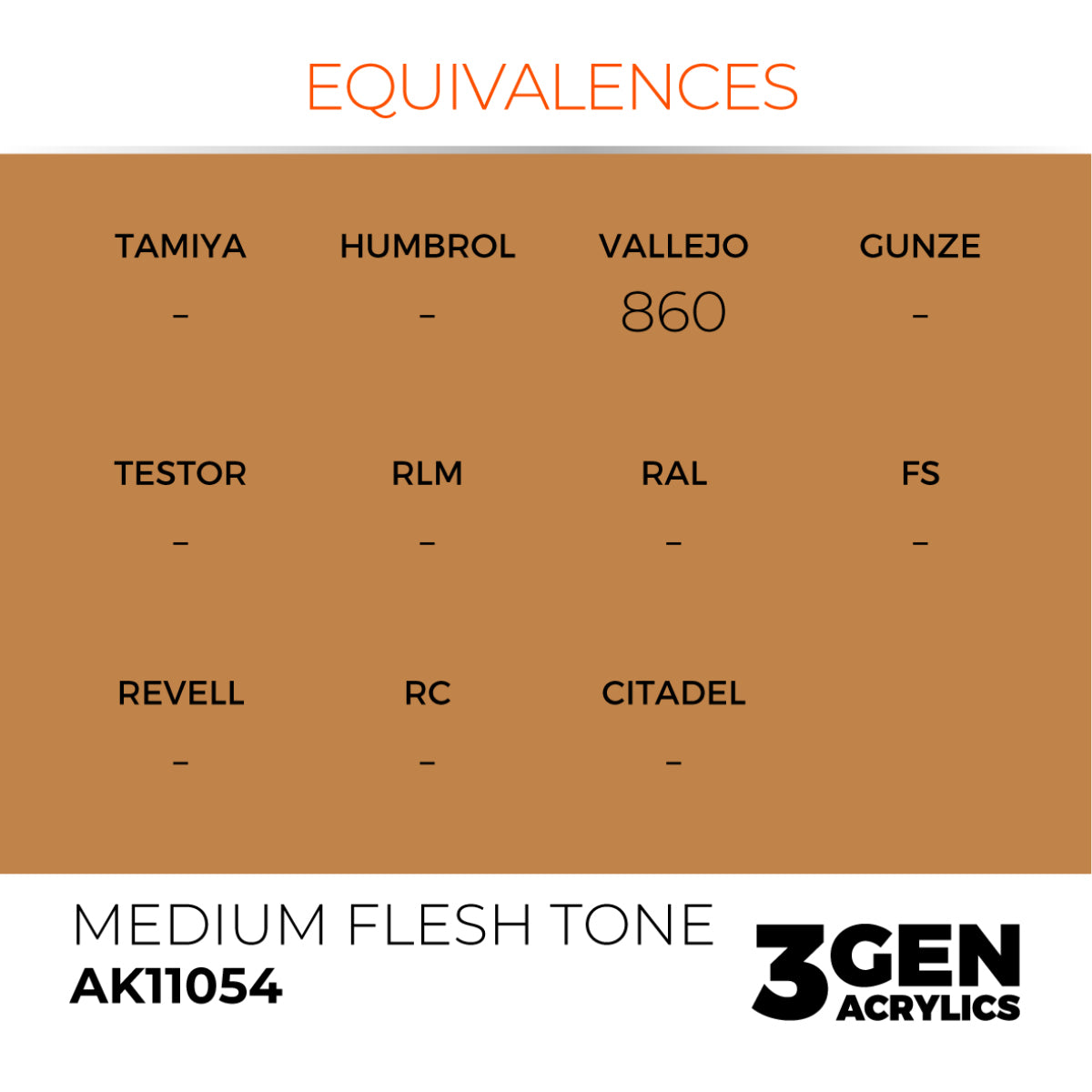 AK11054 MEDIUM FLESH TONE