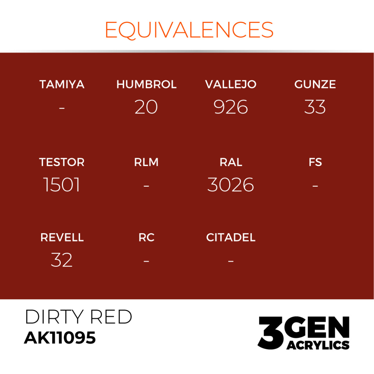 AK11095 DIRTY RED
