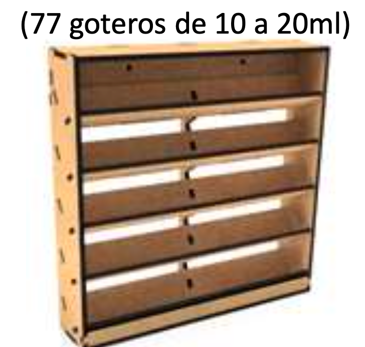 Organizador de pared MDF 7 niveles