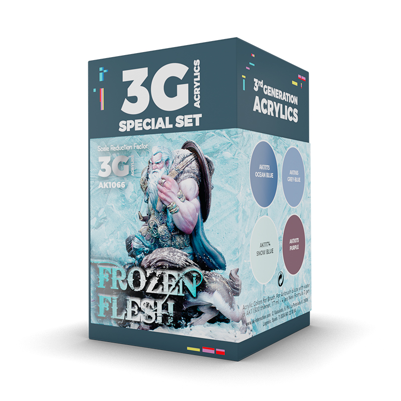 AK1066 WARGAME COLOR SET. FROZEN FLESH