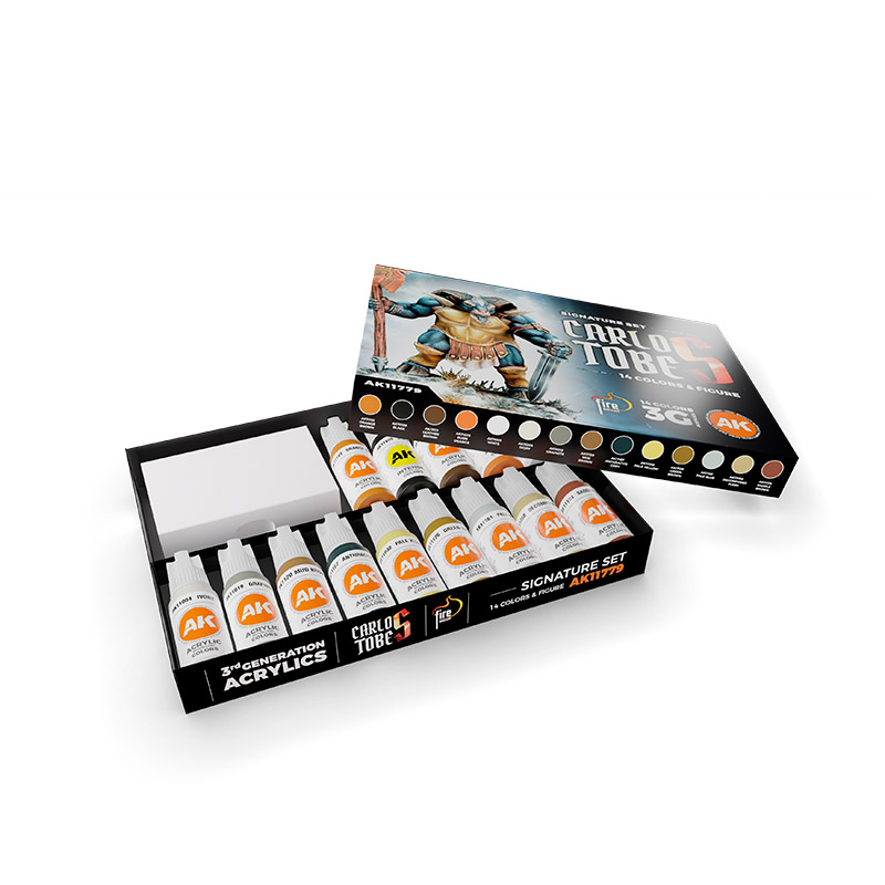 AK11779 CARLOS TOBES – 3GEN SIGNATURE SET – 14 COLORS & 1 FIGURE