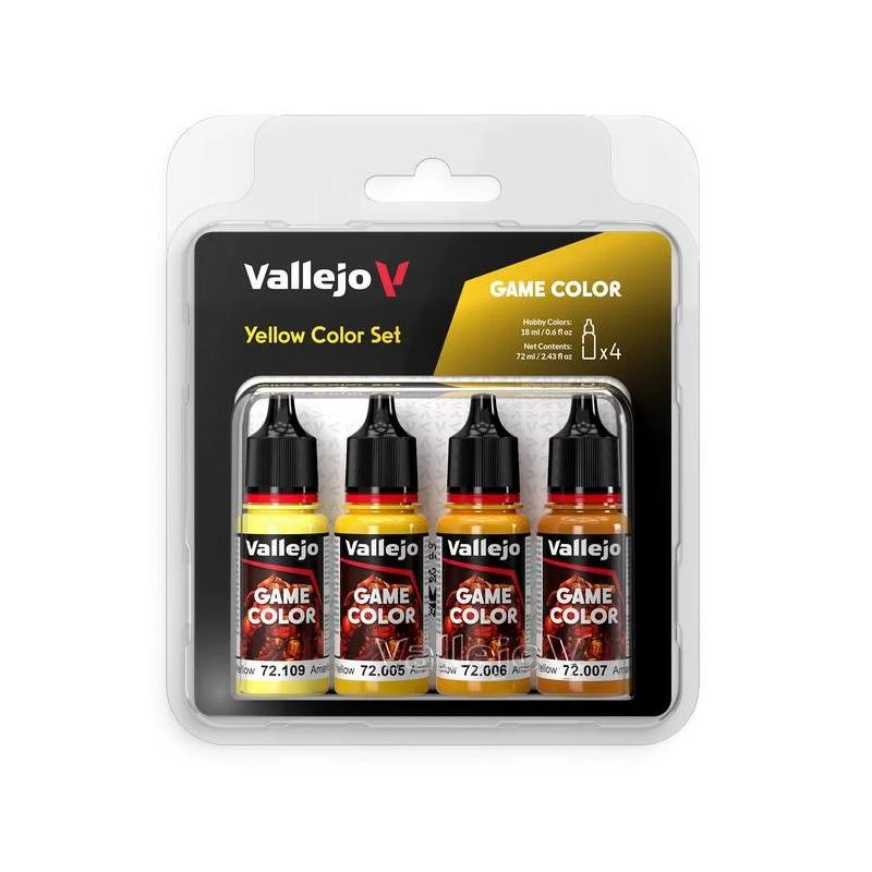 72.378 GAME COLOR SET AMARILLO 4 X 18ml