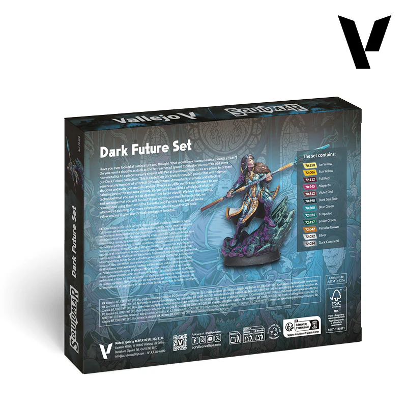 72.202 GAME COLOR SET: DARK FUTURE SET BY SQUIDMAR MINIATURES