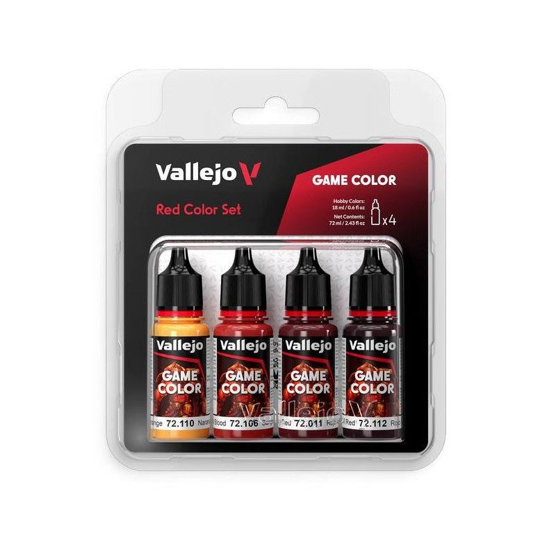 72.377 GAME COLOR SET ROJO 4 X 18ml