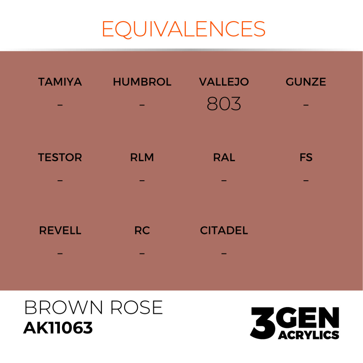 AK11063 BROWN ROSE