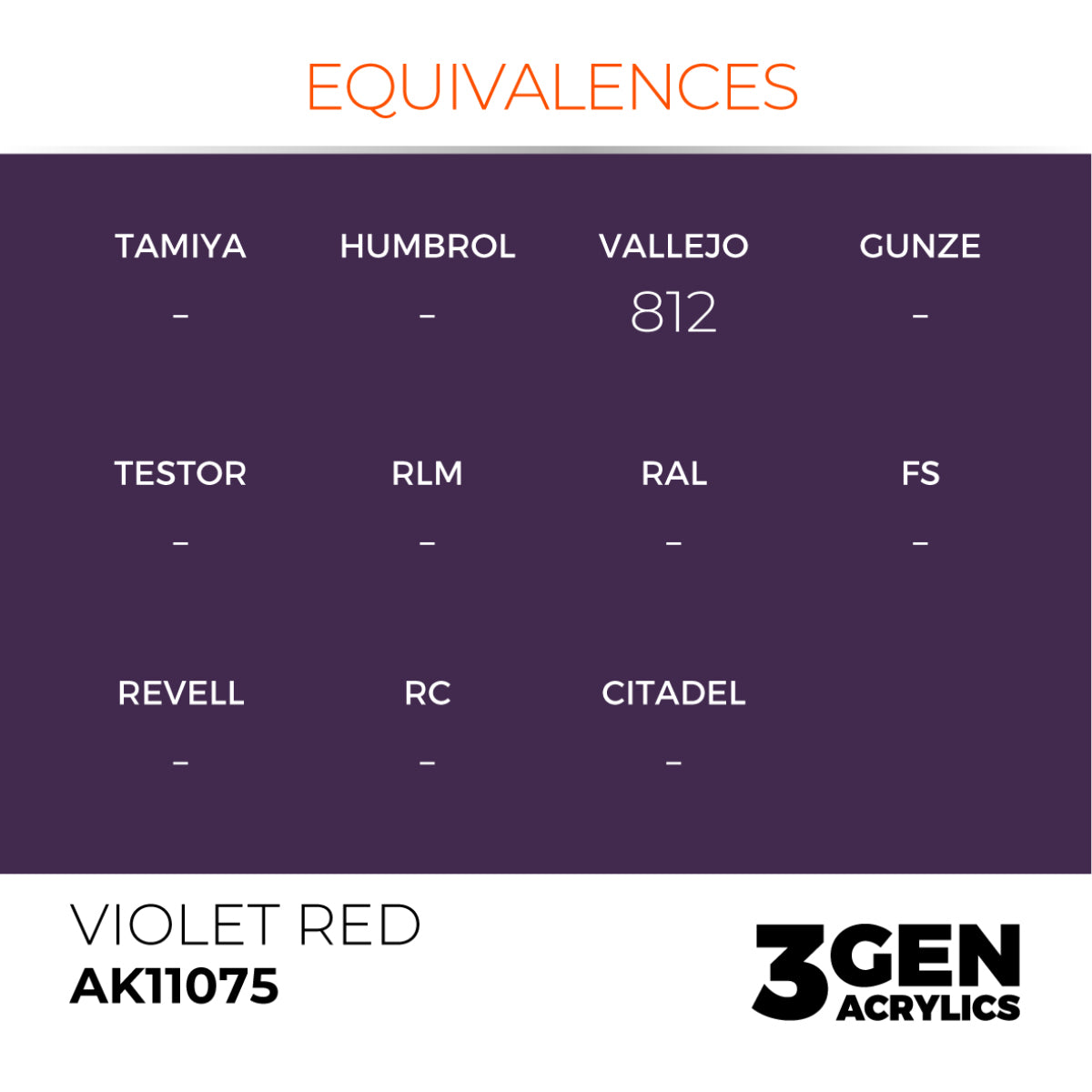 AK11075 VIOLET RED