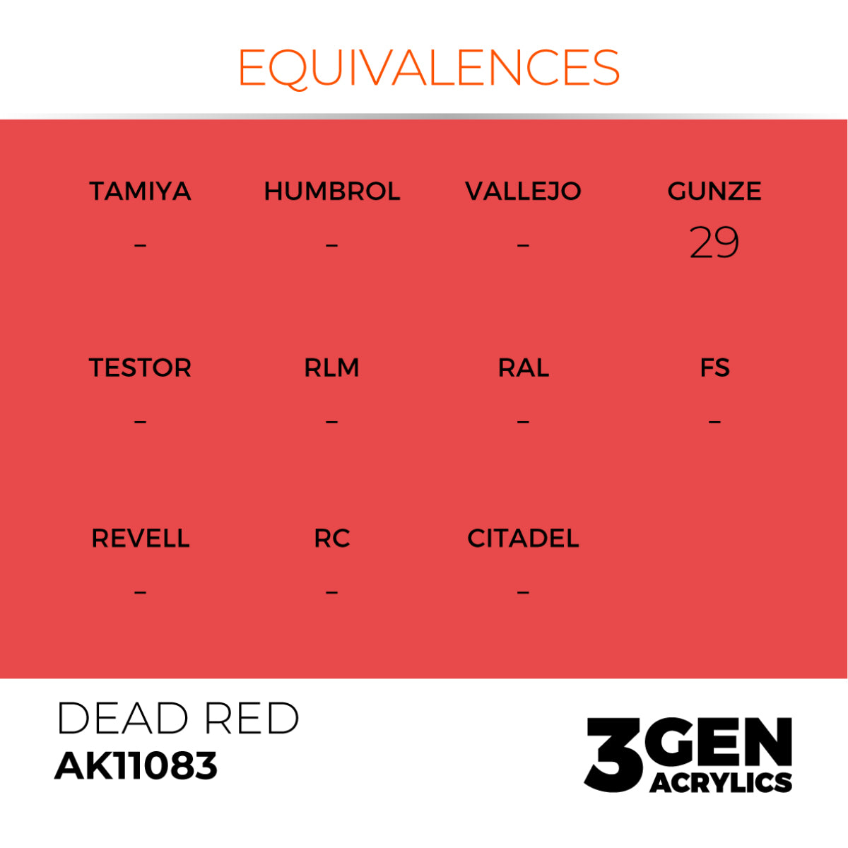 AK11083 DEAD RED