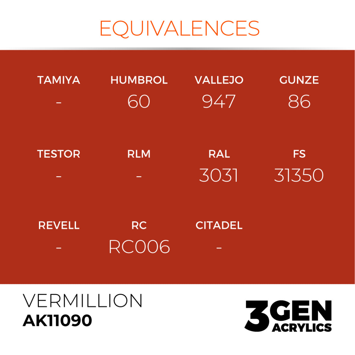 AK11090 VERMILLION