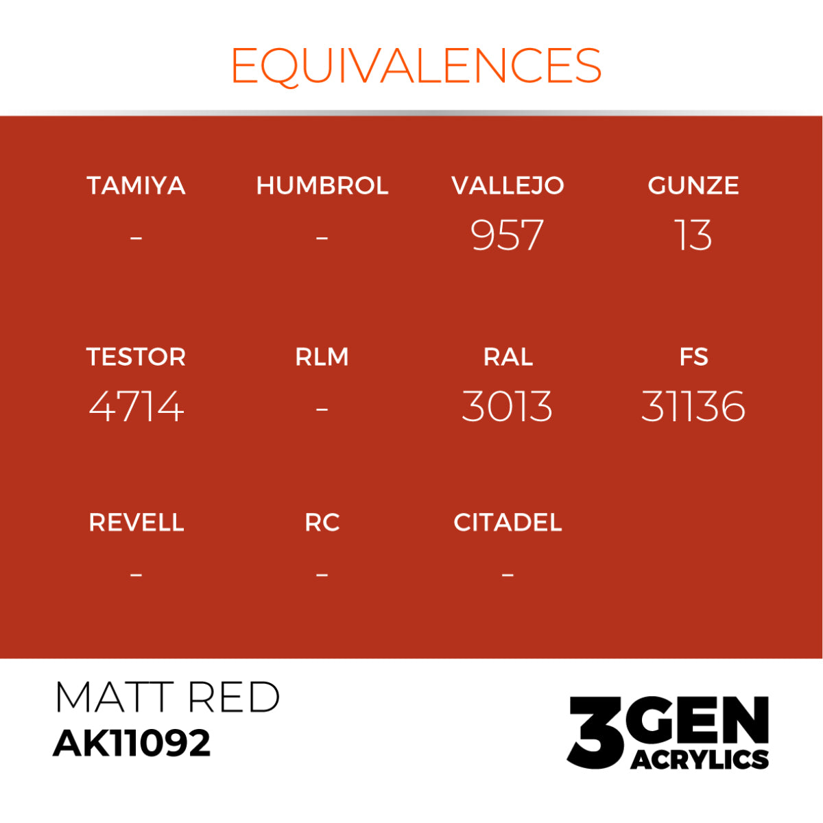AK11092 MATT RED