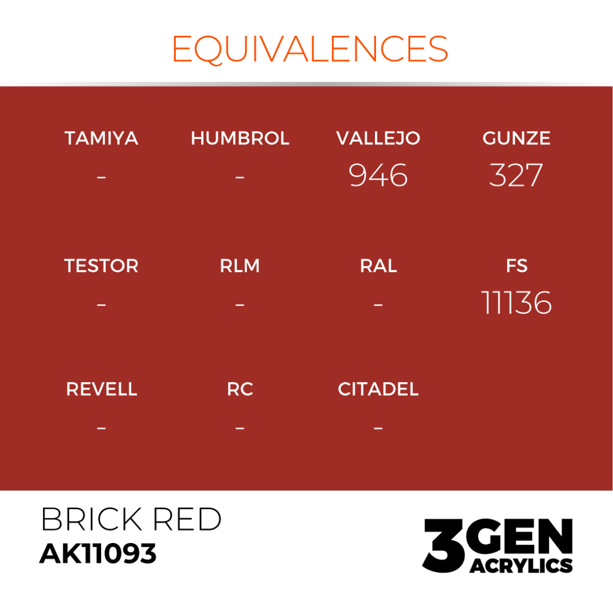 AK11093 BRICK RED