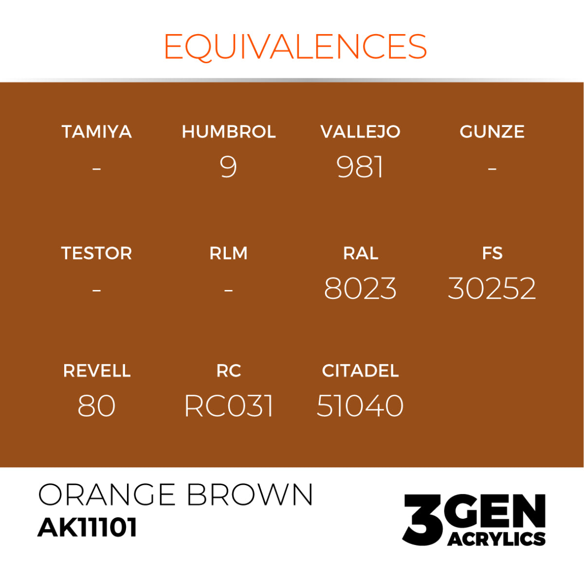 AK11101 ORANGE BROWN