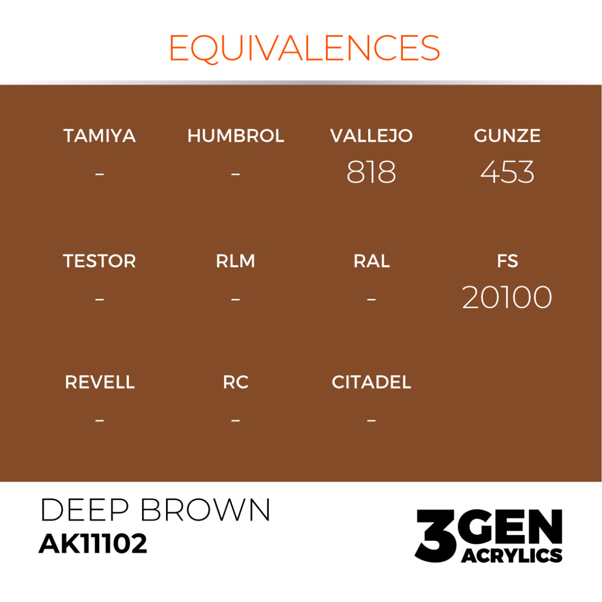 AK11102 DEEP BROWN