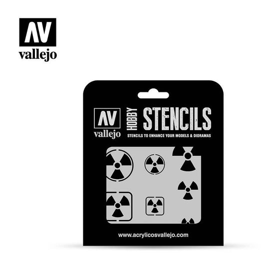 ST-SF005 Radioactivity Signs Stencil