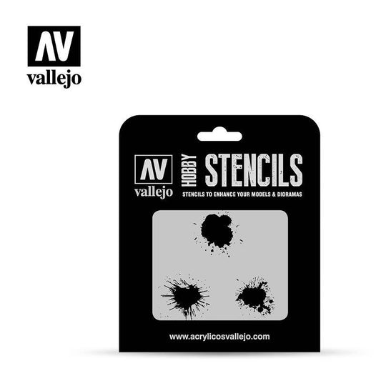 ST-TX005 Paint Stains Stencil