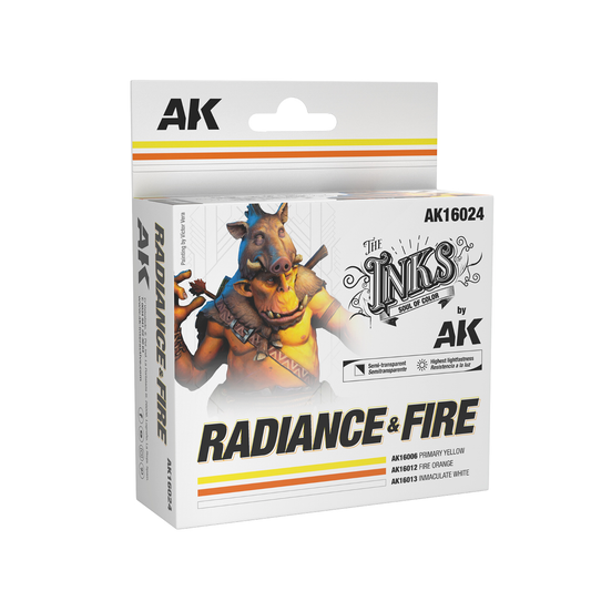 AK16024 SET DE TINTAS DE RESPLANDOR Y FUEGO – RADIANCE & FIRE INK SET