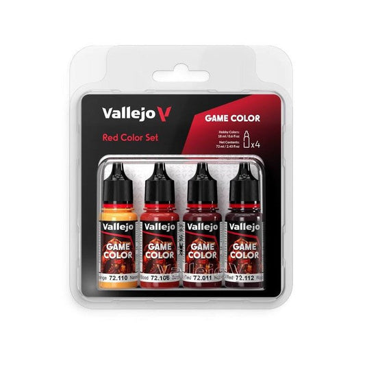 72.377 GAME COLOR SET ROJO 4 X 18ml